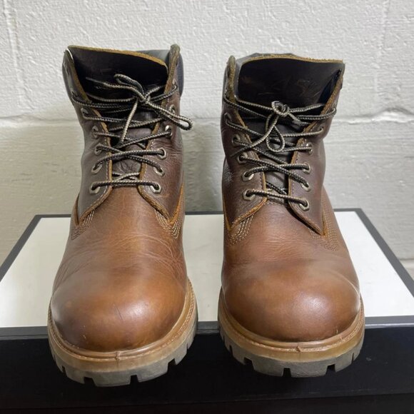 Timberland Premium 45th Anniversary 6" Brown Leather Ankle Boots Men's Size 9 M - Picture 1 of 13
